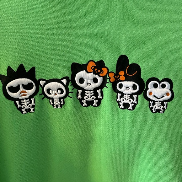 Hello Kitty & Friends Skeleton Hoodie, Forever 21, French terry hoodie, Medium - Picture 2 of 4